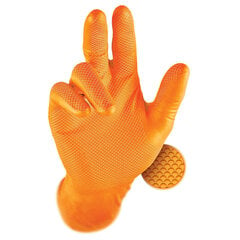 Перчатки противоскользящие Grippaz, 50 шт. в коробке, размер L цена и информация | Рабочие перчатки | pigu.lt