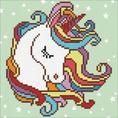 Deimantinė mozaika Fun unicorn 22x30 cm kaina ir informacija | Deimantinės mozaikos | pigu.lt