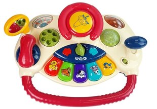 Interaktyvus vairas vaikams Gyvūnų garsai, Lean Toys kaina ir informacija | Žaislai kūdikiams | pigu.lt