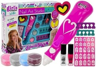 Manikiūro rinkinys vaikams Lean Toys Nail Art Studio kaina ir informacija | Žaislai mergaitėms | pigu.lt