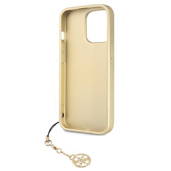 Guess GUHCP13XGF4GGR iPhone 13 Pro Max 6,7" szary/grey hardcase 4G Charms Collection kaina ir informacija | Telefono dėklai | pigu.lt