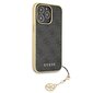 Guess GUHCP13XGF4GGR iPhone 13 Pro Max 6,7" szary/grey hardcase 4G Charms Collection kaina ir informacija | Telefono dėklai | pigu.lt