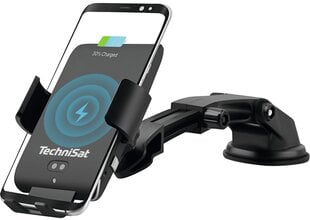 Technisat smart1 išmanusis automobilinis belaidis įkroviklis-laikiklis, Juodas kaina ir informacija | Telefono laikikliai | pigu.lt