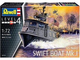 Сборная пластиковая модель Revell - US Navy Swift Boat Mk. I, 1/72, 05176 цена и информация | Конструкторы и кубики | pigu.lt