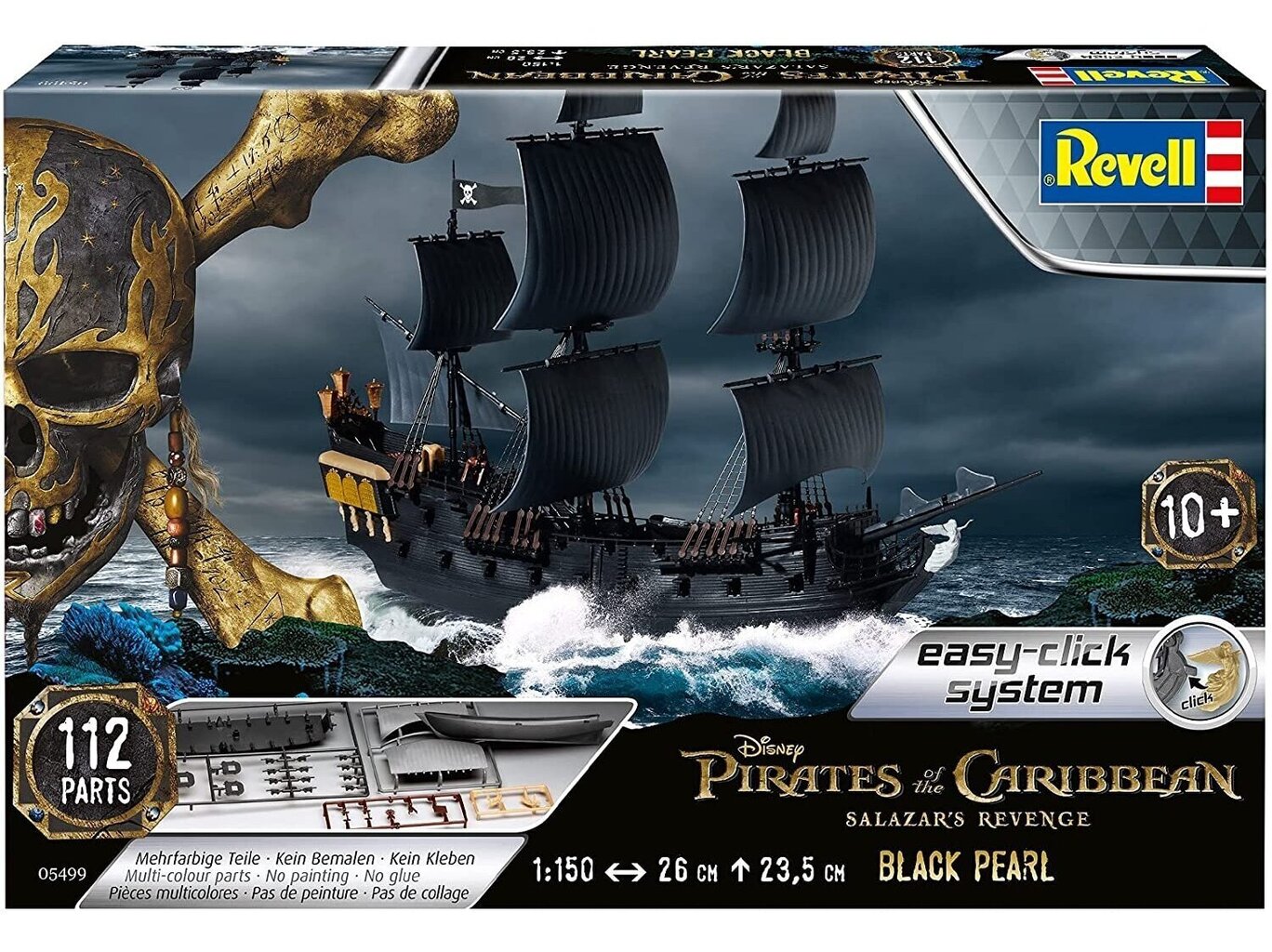 Konstruktorius Revell - Black Pearl (easy-click), 1/150, 05499 цена и информация | Konstruktoriai ir kaladėlės | pigu.lt