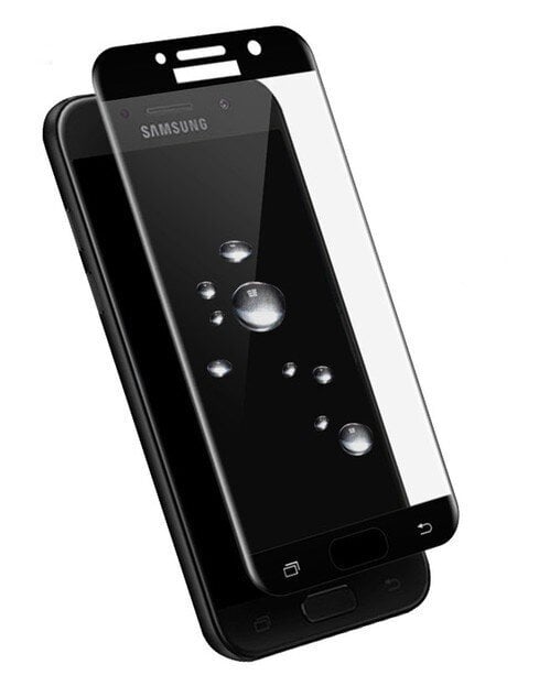 LCD apsauginis stikliukas 5D Full Glue Samsung S22 lenktas juodas be išpjovimo цена и информация | Apsauginės plėvelės telefonams | pigu.lt