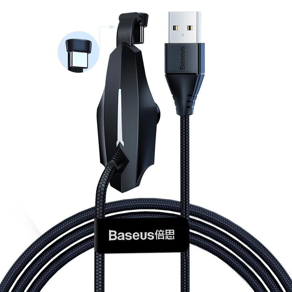 Baseus kabelis USB2.0 A kištukas - USB C kištukas, 1.2 m, juodas kaina ir informacija | Laidai telefonams | pigu.lt