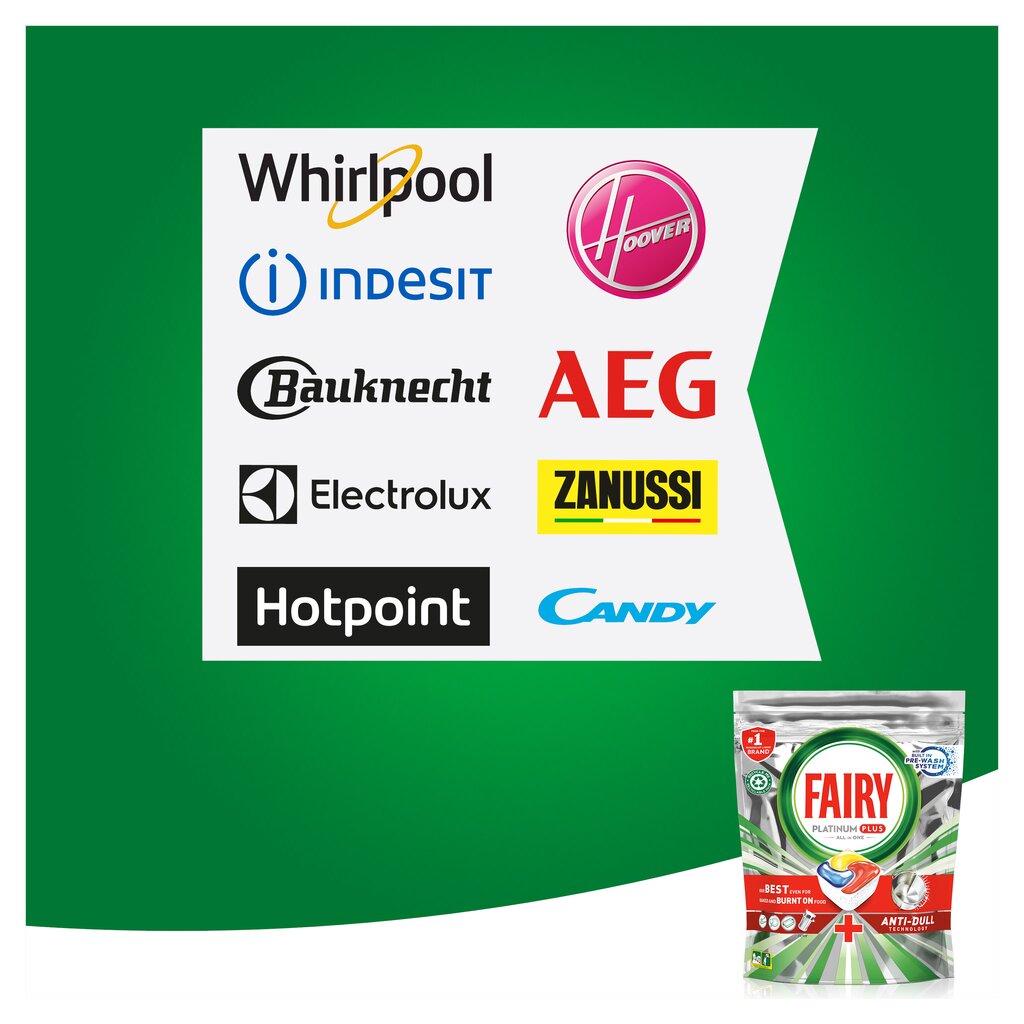 Fairy Platinum Plus All In One Lemon Indaplovių tabletės, 84 vnt. kaina ir informacija | Indų plovimo priemonės | pigu.lt