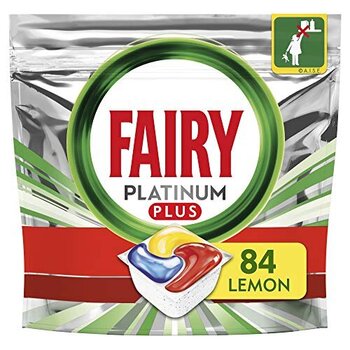 Fairy Platinum Plus All In One Lemon Indaplovių tabletės, 84 vnt. kaina ir informacija | Indų plovimo priemonės | pigu.lt