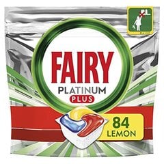 Fairy Platinum Plus All In One Lemon таблетки для посудомоечной машины, 84 шт. цена и информация | Средства для мытья посуды | pigu.lt