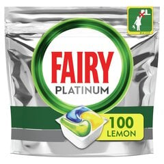 Таблетки для посудомоечной машины Fairy Platinum All In One Lemon, 100 шт. цена и информация | Средства для мытья посуды | pigu.lt