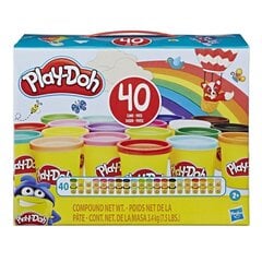 Play-Doh пластилин, 40 баночек. Разные цвета, 3,4 кг - E9413 Hasbro цена и информация | Принадлежности для рисования, лепки | pigu.lt