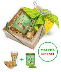 Подарочный набор - Matcha, китайский зеленый чай, 80 г + бамбуковый венчик (chasen) цена и информация | Чай | pigu.lt