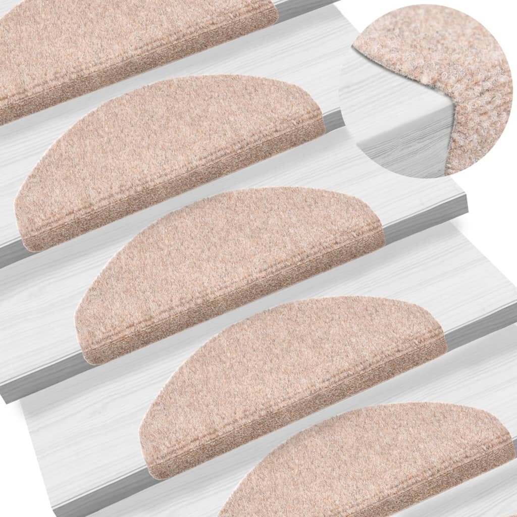 Lipnūs laiptų kilimėliai 65x21x4 cm, 5 vnt цена и информация | Kilimai | pigu.lt
