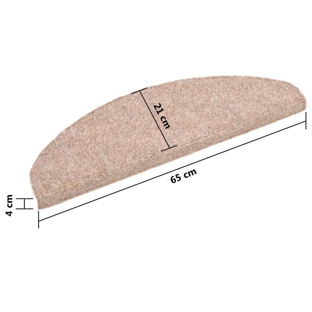 Lipnūs laiptų kilimėliai 65x21x4 cm, 5 vnt цена и информация | Kilimai | pigu.lt
