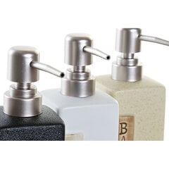 Дозатор мыла DKD Home Decor Белый Чёрный ABS Керамика Охра Boho (3 pcs) цена и информация | Аксессуары для ванной комнаты | pigu.lt