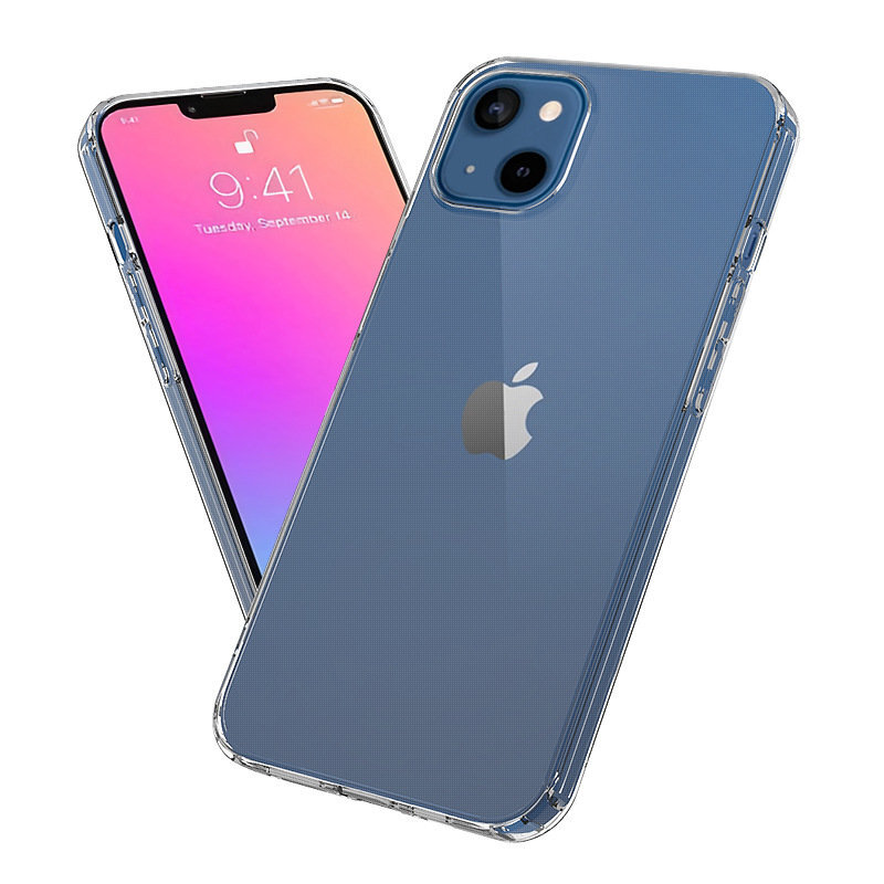 Ultra Clear 0.5mm Case Gel TPU Cover, skirtas iPhone 13 mini, skaidrus kaina ir informacija | Telefono dėklai | pigu.lt