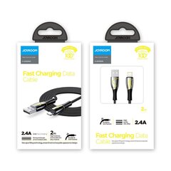 Joyroom Mermaid, USB - Lightning cable 2,4A 2m black (S-2030K6) kaina ir informacija | Laidai telefonams | pigu.lt