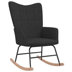 Supama kėdė su pakoja, juoda kaina ir informacija | Svetainės foteliai | pigu.lt