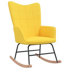 Supama kėdė su pakoja, geltona цена и информация | Кресла в гостиную | pigu.lt