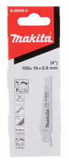 Полотна для электро-лобзика Makita B-20432-2 BiM 100x0.9 мм (6tpi), 2 шт. цена и информация | Механические инструменты | pigu.lt