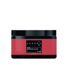 Тонирующая бондинг-маска рубиновый тон Schwarzkopf Professional CHROMAID Ruby 6-88 250мл цена и информация | Средства для укрепления волос | pigu.lt