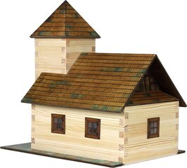 Деревянный конструктор для склеивания Church (церковь) - Nr. 12 - 213 детали цена и информация | Развивающие игрушки | pigu.lt