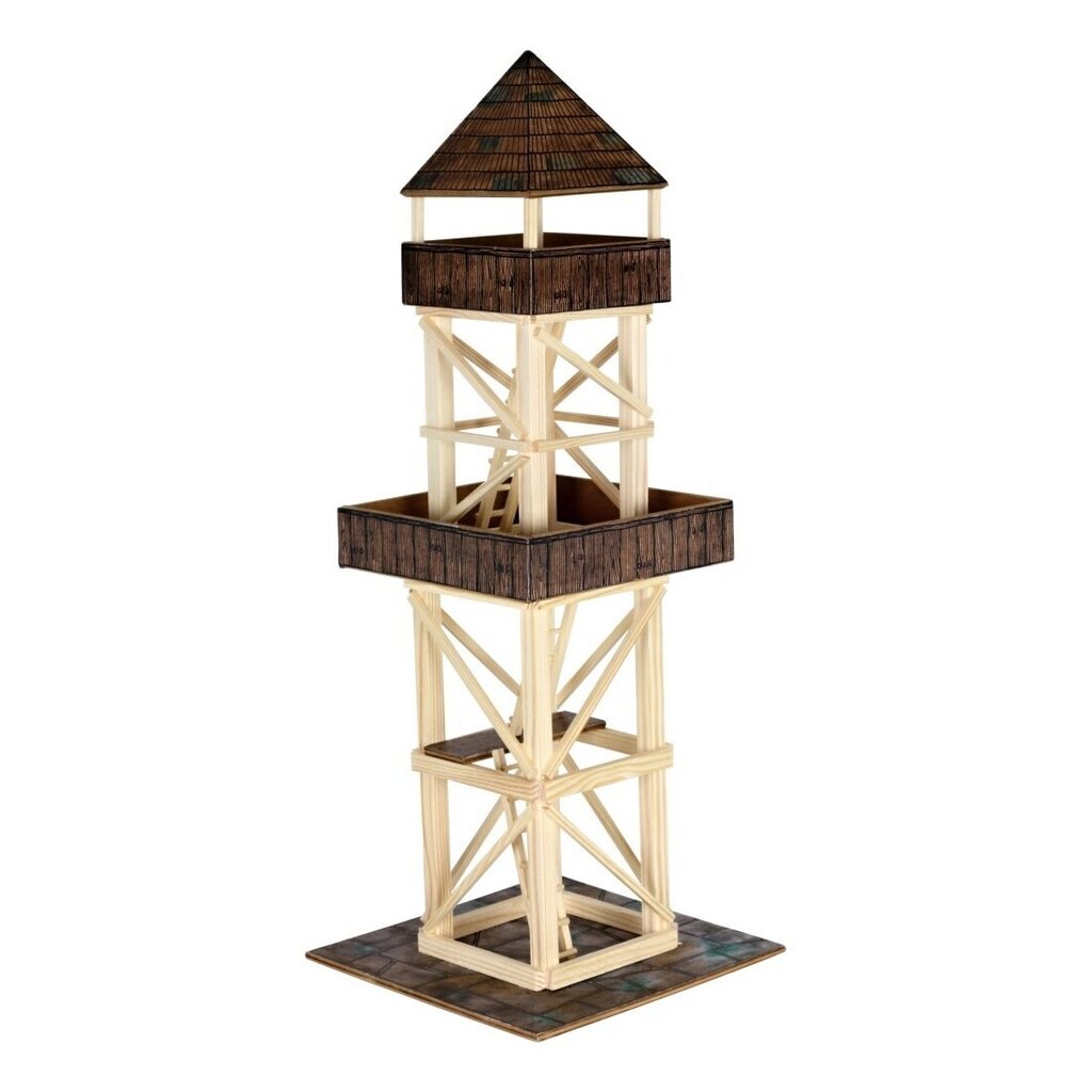 Medinis konstruktorius klijavimui - Vaizdo bokštelis - Nr.4 - 124 vnt kaina ir informacija | Lavinamieji žaislai | pigu.lt