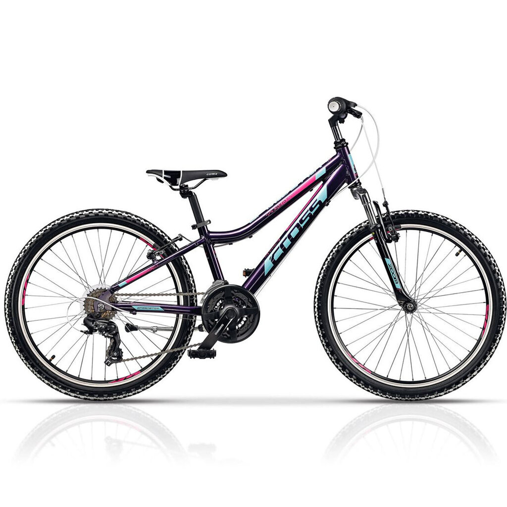 Dviratis vaikams Cross Speedster Girl 24", juodas kaina ir informacija | Dviračiai | pigu.lt