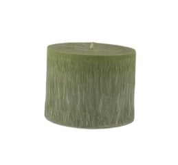 Palmių vaško cilindras 9.5x7 cm šviesiai žalios spalvos kaina ir informacija | Žvakės, Žvakidės | pigu.lt