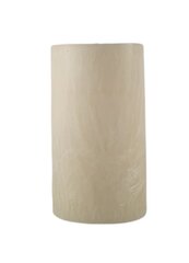 Palmių vaško cilindras 9.5x17 cm.kreminės spalvos kaina ir informacija | Žvakės, Žvakidės | pigu.lt