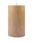 Palmių vaško cilindras 9.5x17 cm kapučino spalvos цена и информация | Žvakės, Žvakidės | pigu.lt