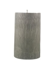 Palmių vaško cilindras 9.5x17 cm pilkos spalvos kaina ir informacija | Žvakės, Žvakidės | pigu.lt