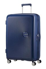 American Tourister большой чемодан Soundbox Spinner Expandable 77см, синий цена и информация | Чемоданы, дорожные сумки  | pigu.lt