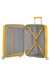 American Tourister большой чемодан Soundbox Spinner Expandable 77см, желтый цена и информация | American Tourister Товары для школы | pigu.lt