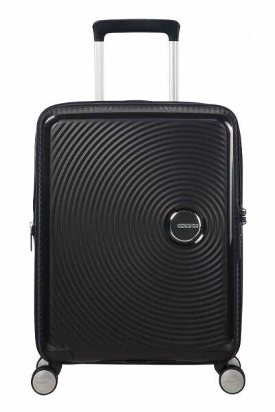 Vidutinis lagaminas American Tourister Soundbox M, juodas kaina ir informacija | Lagaminai, kelioniniai krepšiai | pigu.lt