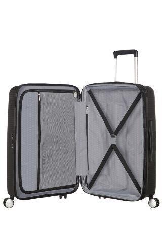 Didelis lagaminas American Tourister Soundbox L, juodas kaina ir informacija | Lagaminai, kelioniniai krepšiai | pigu.lt