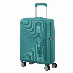 Чемодан American Tourister для ручной клади Soundbox Spinner Expandable 55 см, зеленый цена и информация | Чемоданы, дорожные сумки  | pigu.lt