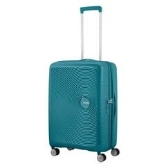 Чемодан American Tourister для ручной клади Soundbox Spinner Expandable 55 см, зеленый цена и информация | Чемоданы, дорожные сумки  | pigu.lt