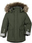 Didriksons žieminė striukė vaikams KURE, tamsiai žalia kaina ir informacija | Žiemos drabužiai vaikams | pigu.lt