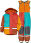 Didriksons lietaus komplektas Boardman, raudonas, oranžinis kaina ir informacija | Lietaus rūbai vaikams | pigu.lt