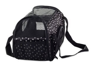 Kačių ir šunų kelioninis krepšys, juodas kaina ir informacija | Transportavimo narvai, krepšiai | pigu.lt