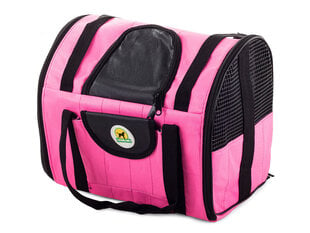 Kelioninis krepšys šuniui, rožinis kaina ir informacija | Transportavimo narvai, krepšiai | pigu.lt