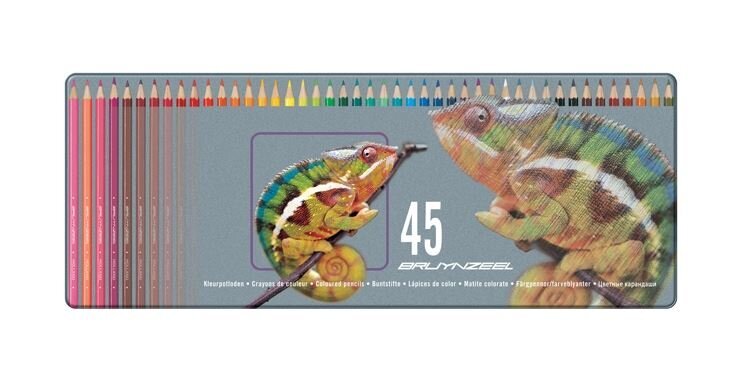 Spalvoti pieštukai Bruynzeel "Chameleon", 45 spalvos kaina ir informacija | Piešimo, tapybos, lipdymo reikmenys | pigu.lt