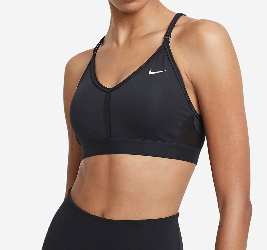 Sportinė liemenėlė moterims Nike, juoda kaina ir informacija | Liemenėlės | pigu.lt