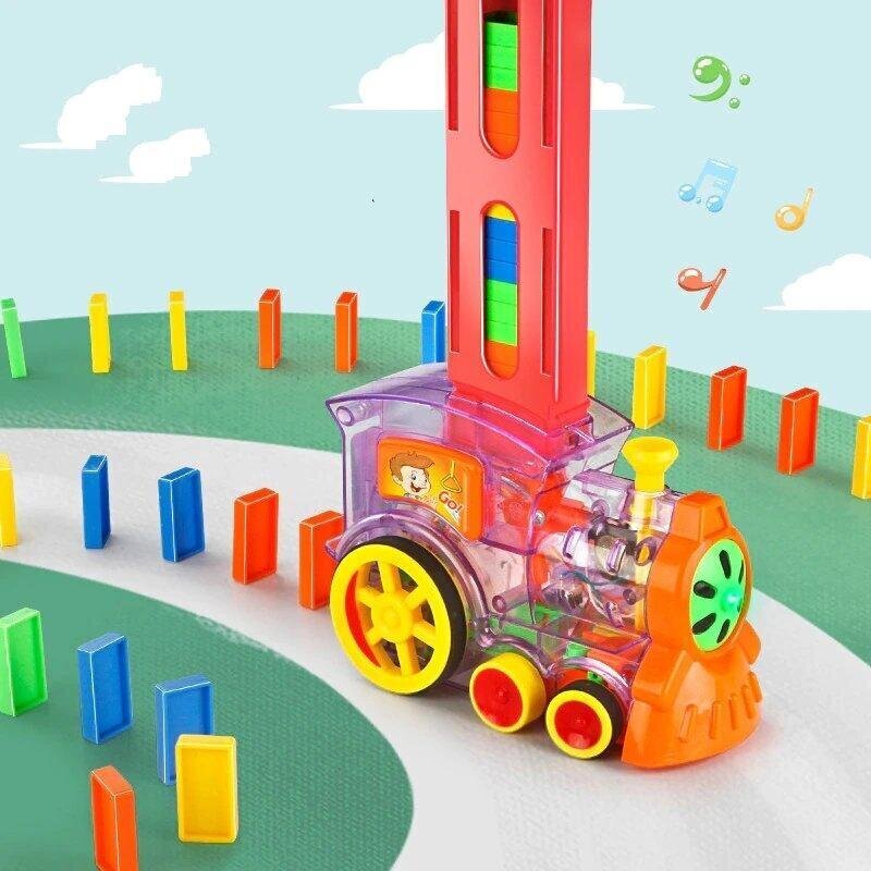 Domino Traukinukas, permatomas kaina ir informacija | Žaislai berniukams | pigu.lt