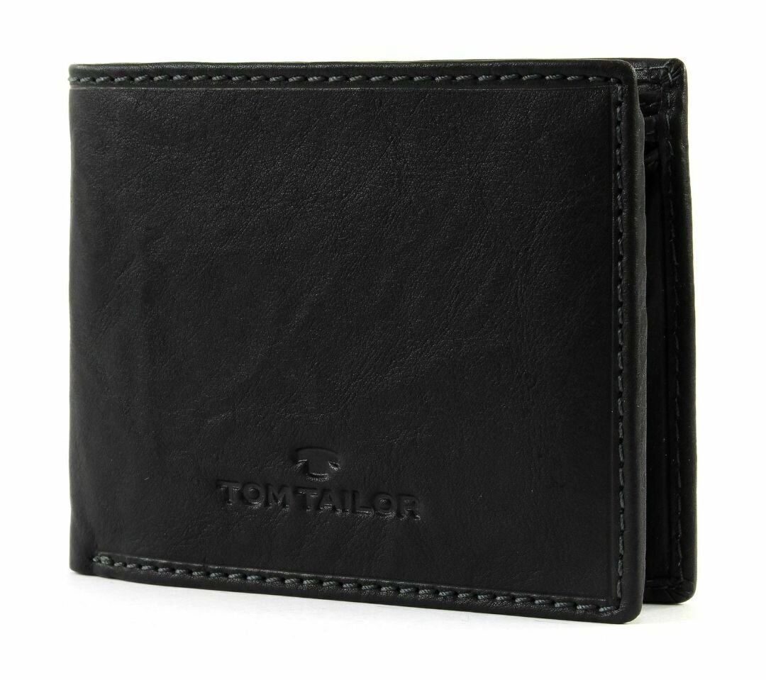 Tom Tailor vyriška piniginė Lary, juoda цена и информация | Vyriškos piniginės, kortelių dėklai | pigu.lt