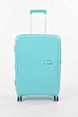 American Tourister средний чемодан Soundbox Spinner Expandable 67см,  голубой цена и информация | Чемоданы, дорожные сумки  | pigu.lt