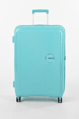 Большой чемодан American Tourister Soundbox Spinner Expandable 77 см, голубой цена и информация | Чемоданы, дорожные сумки  | pigu.lt