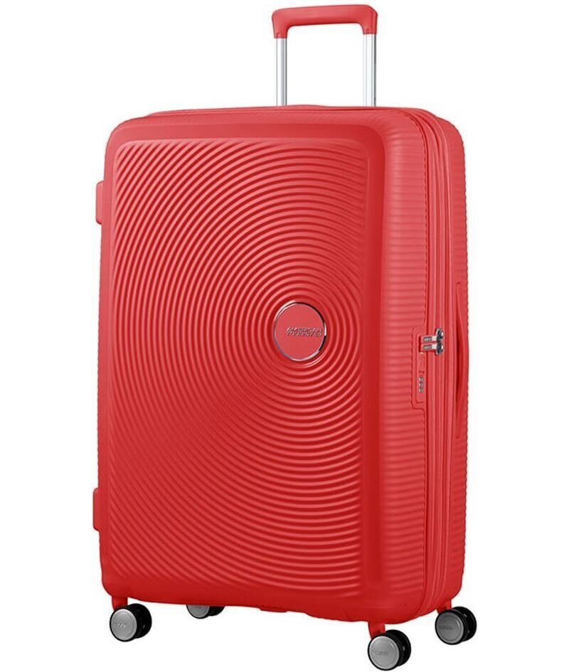 Didelis lagaminas American Tourister Soundbox 77cm Coral Red L kaina ir informacija | Lagaminai, kelioniniai krepšiai | pigu.lt